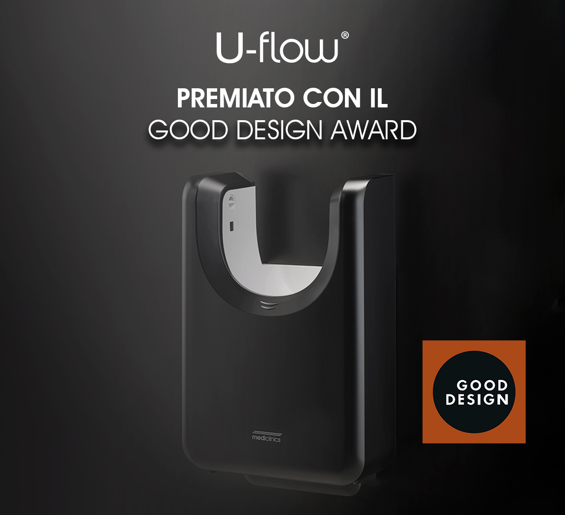 Asciugamani nero U-flow